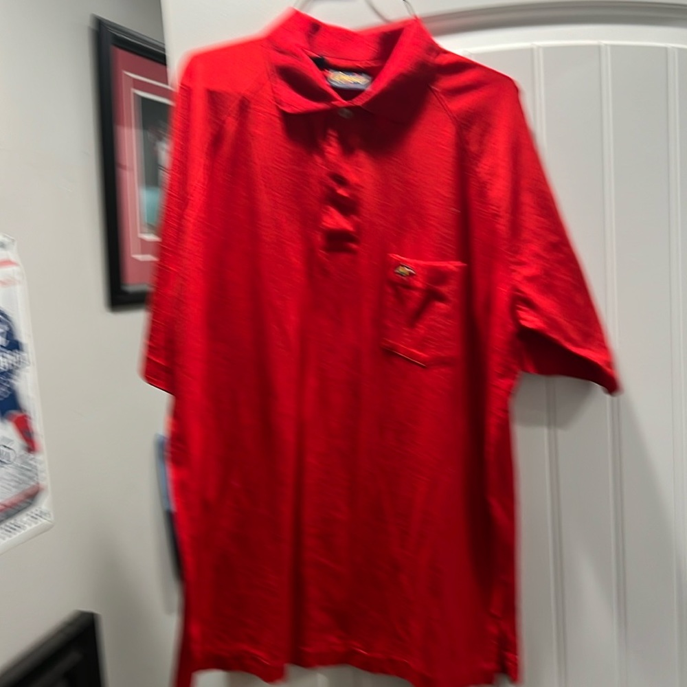 XL Arnie polo golf shirt red badass old school vintage retro polo